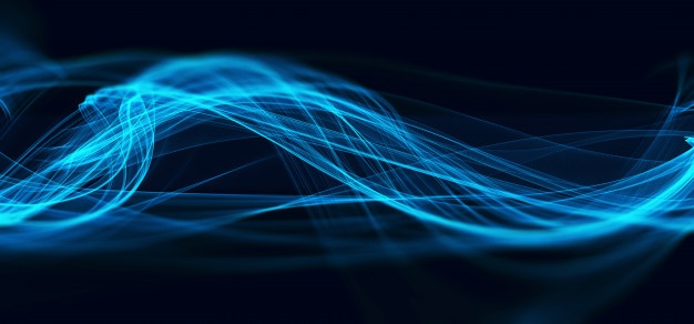 abstract blue fractal wave technology background 1017 15837